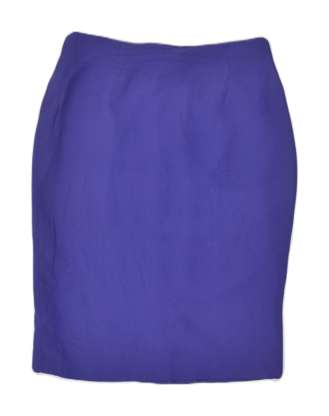 MAX MARA Womens High Waist Pencil Skirt W30 Medium Blue Acetate | Vintage Max Mara | Thrift | Second-Hand Max Mara | Used Clothing | Messina Hembry 