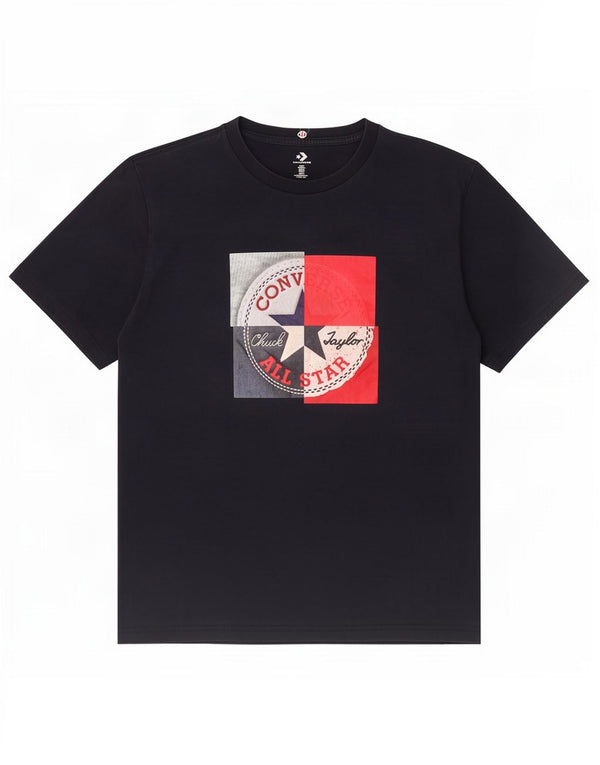 Converse Herre grafisk T-shirt Top Medium Marineblå Bomuld