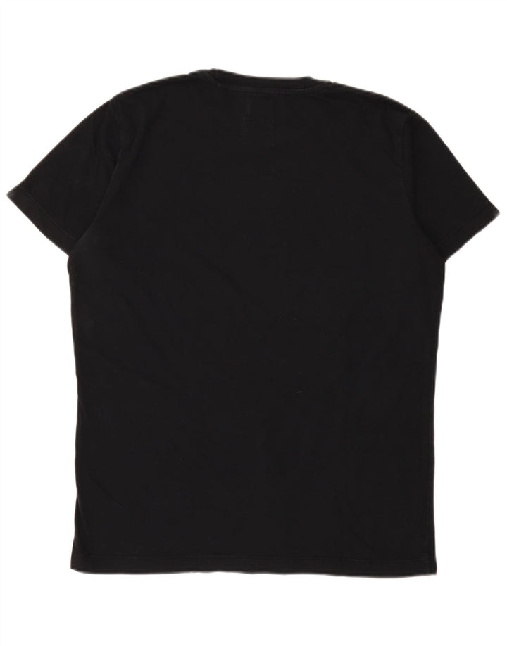 Diesel Herre Grafisk T-Shirt Top Medium Sort Bomuld