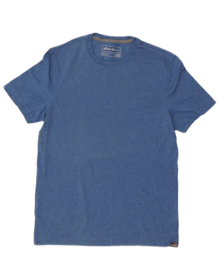 EDDIE BAUER Herre Slim Fit T-Shirt Top Lille Blå Bomuld