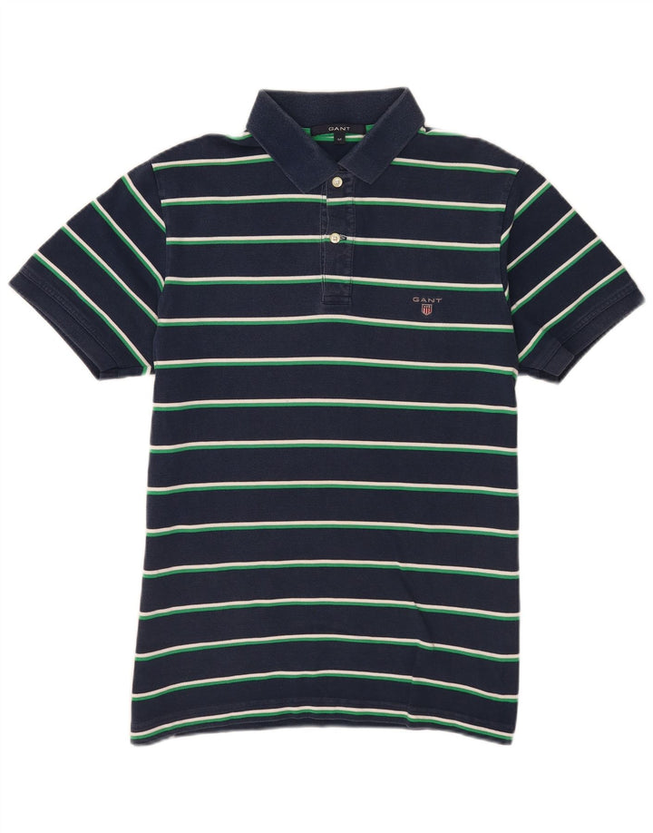 Gant Poloshirt til mænd Medium marineblå stribet bomuld