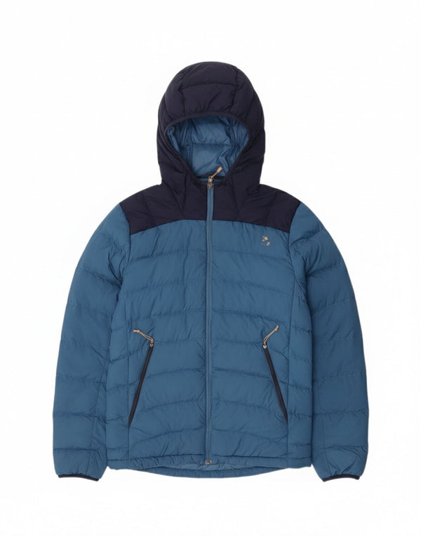 The North Face Herre hættepolstret jakke UK 36 Small Blue Colourblock Nylon