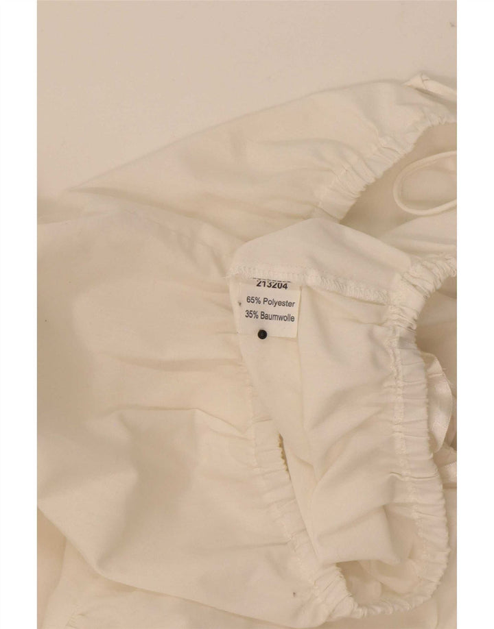STOIBER Dame Trachten Crop Top EU 36 Small White Polyester