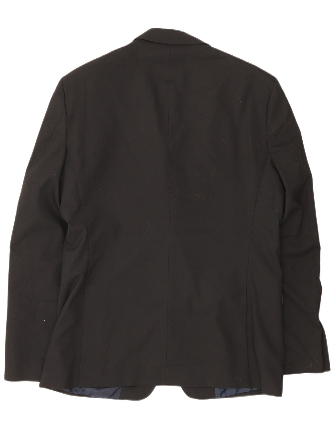 Zara Herre 2-knaps blazerjakke EU 50 Medium Sort Polyester