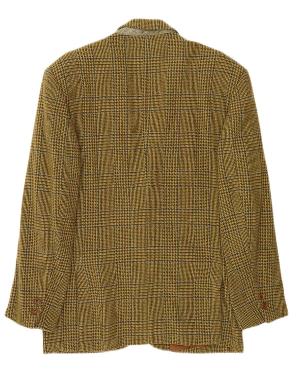 DK.PEDRINI Herre 2 Button Blazer Jacket IT 50 Large Green Houndstooth