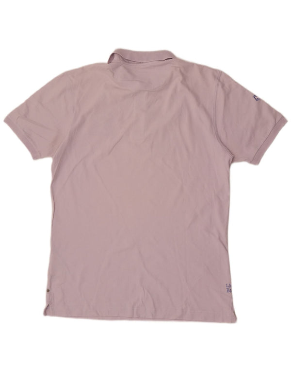 La Martina Herre grafisk poloshirt XL lilla bomuld