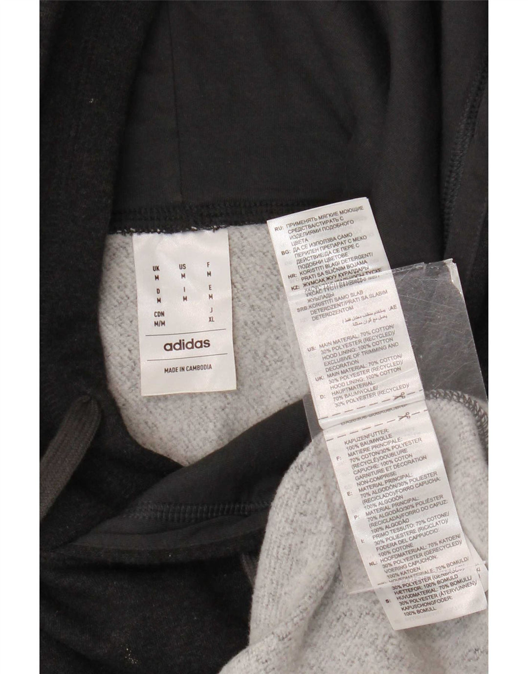 Adidas Herre hættetrøje Jumper Medium Grey Bomuld