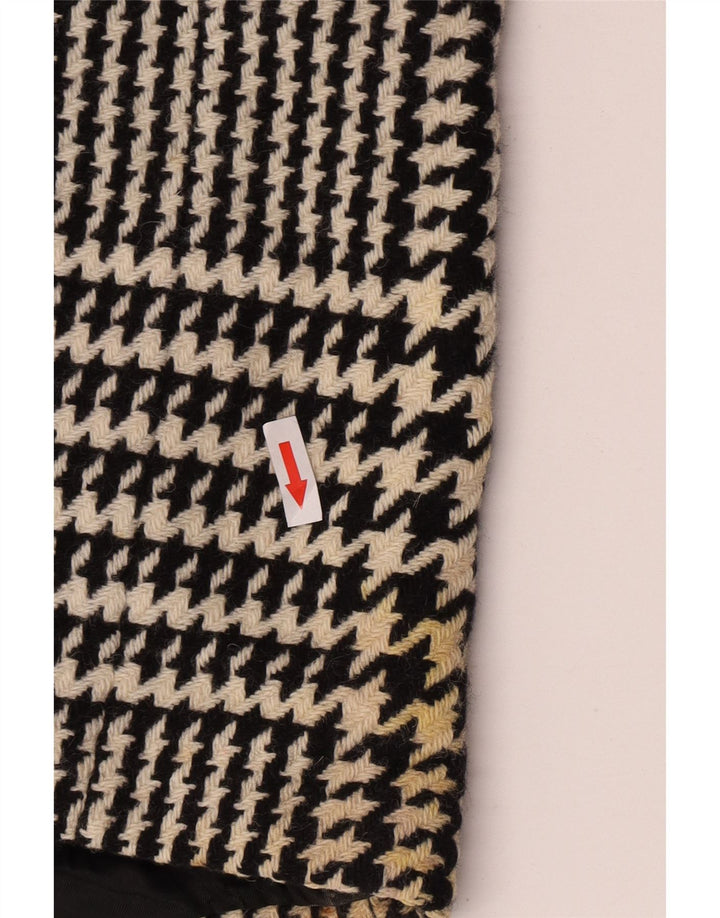 Penny Black Dame Oversized Overfrakke UK 10 Small Black Houndstooth Wool