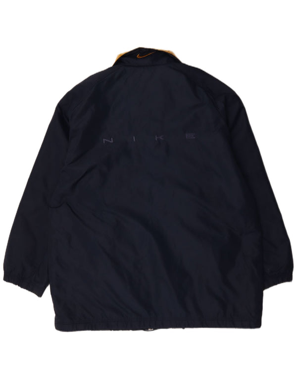 Nike Regnjakke til mænd UK 40 Stor marineblå nylon