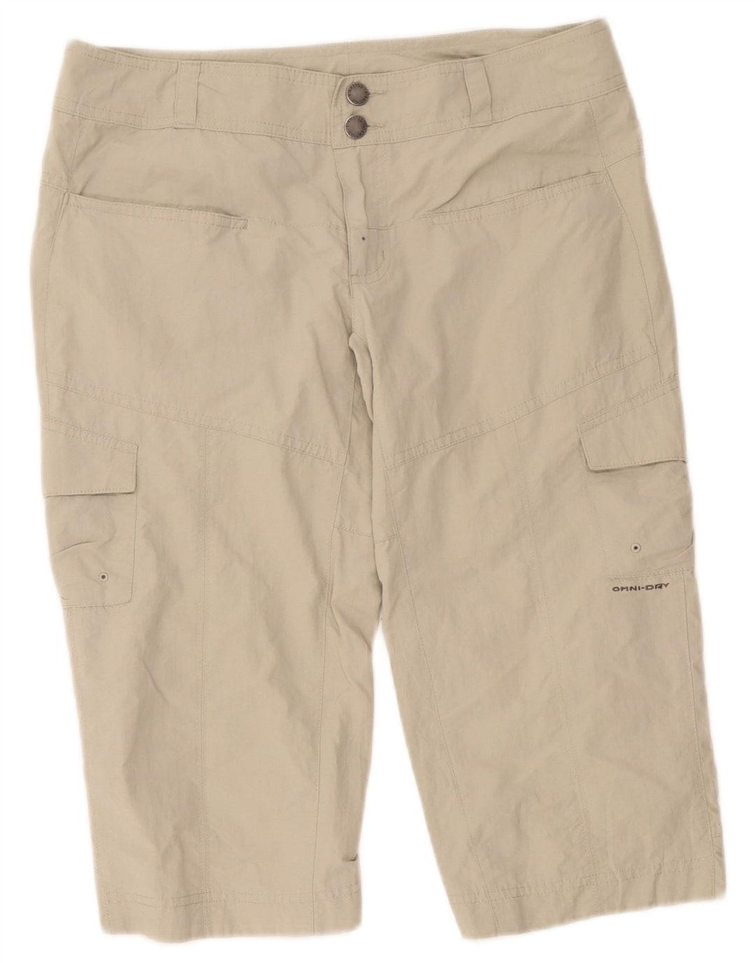 Columbia Dame Titanium Cargo Shorts US 4 Small W32 Beige Nylon