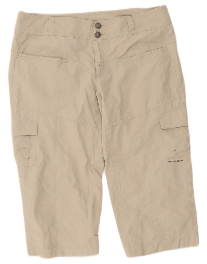 Columbia Dame Titanium Cargo Shorts US 4 Small W32 Beige Nylon