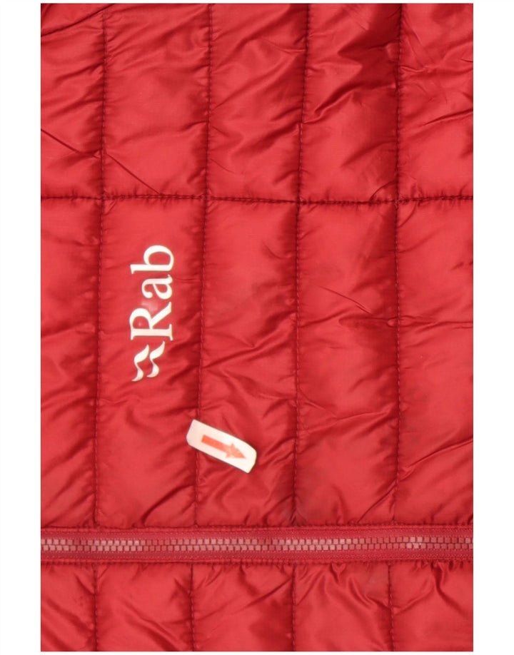 Rab Herre hættepolstret jakke UK 38 Medium rød polyamid