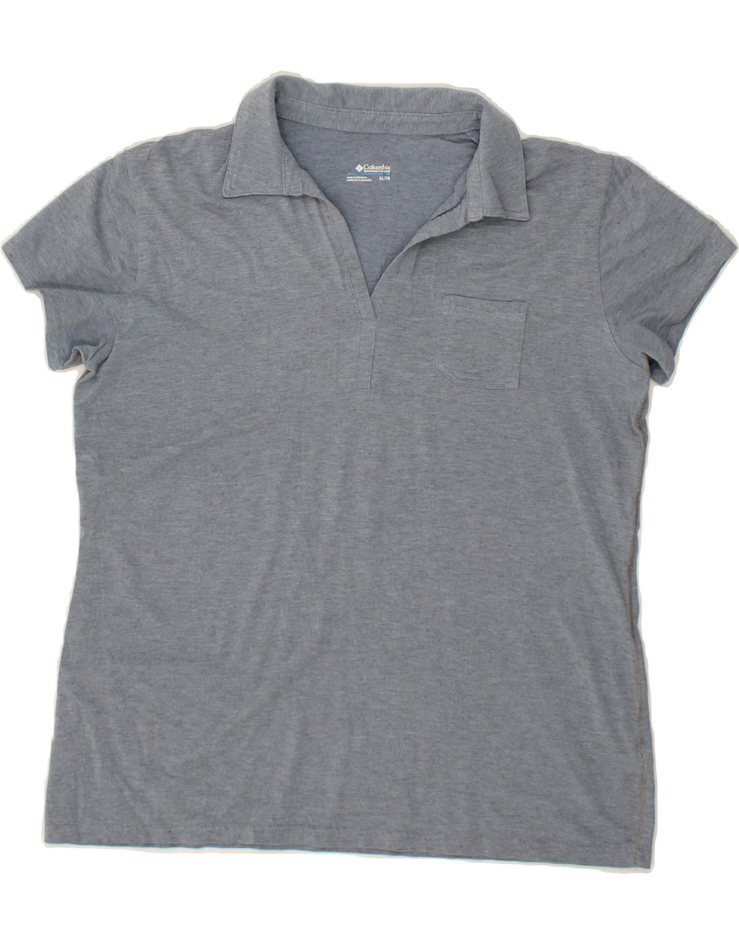 COLUMBIA Womens Polo Shirt UK 18 XL Blue Vintage Columbia and Second-Hand Columbia from Messina Hembry 
