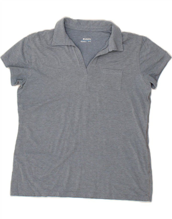 COLUMBIA Womens Polo Shirt UK 18 XL Blue Vintage Columbia and Second-Hand Columbia from Messina Hembry 