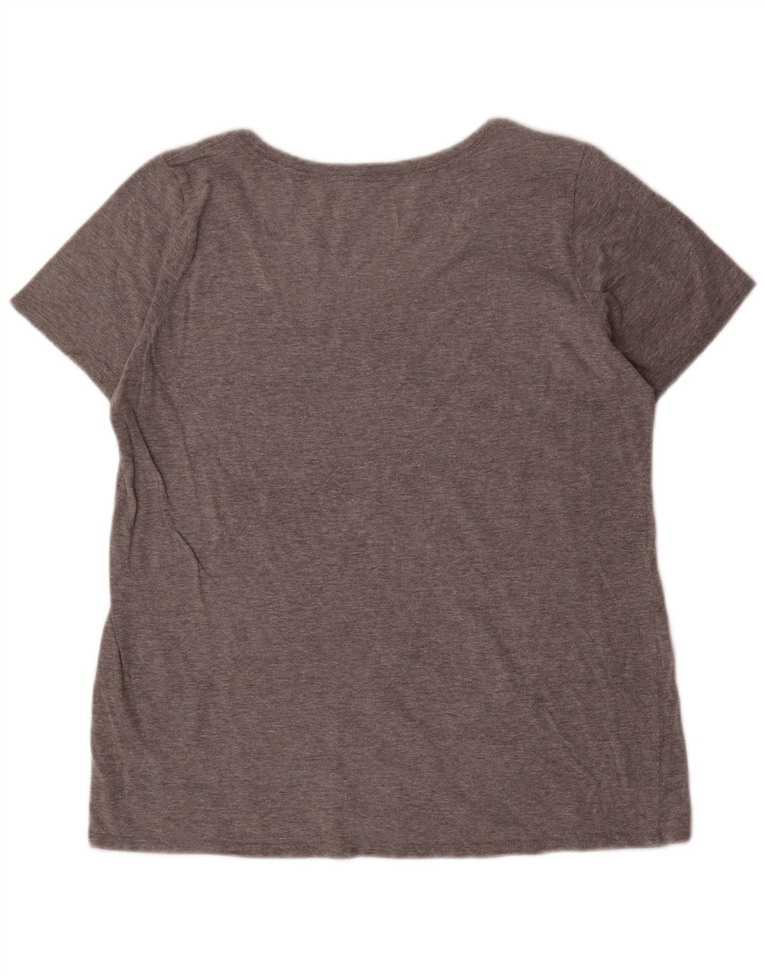 NIKE atletisk snit grafisk t-shirt top til kvinder DK 16 store grå flækkede