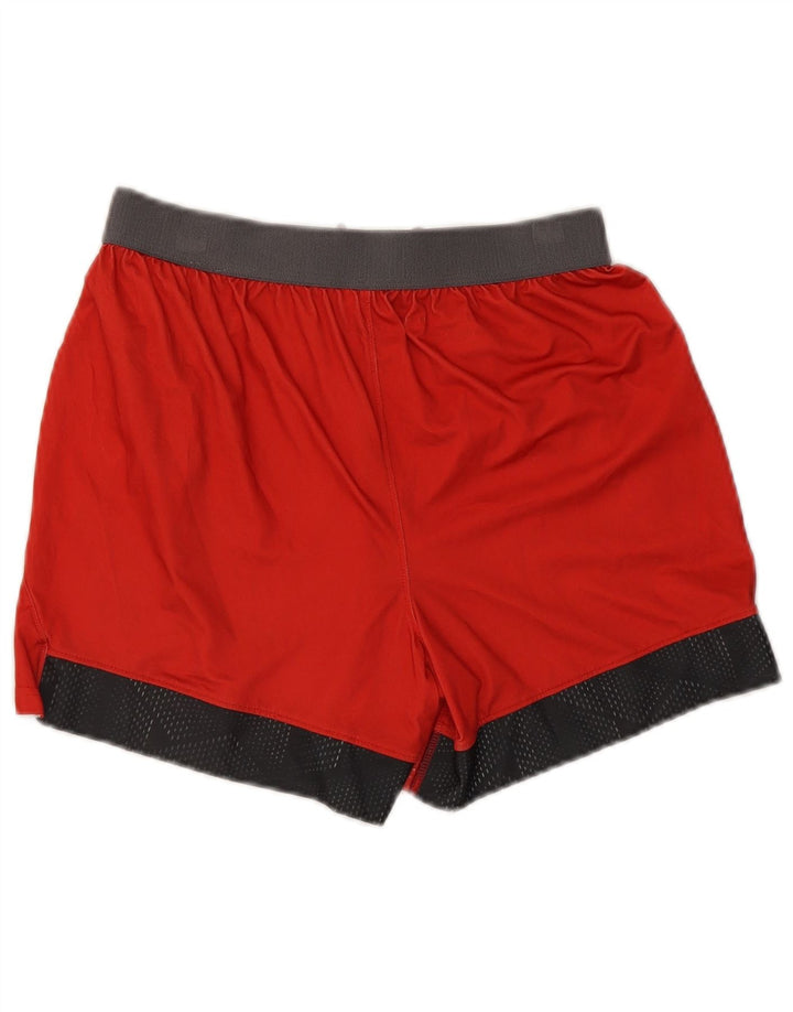 Under Armour Sportsshorts til kvinder UK 10 Small Red Colourblock Polyester