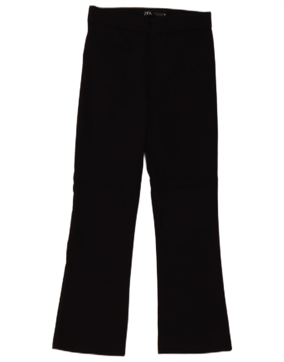 Zara Dame Flare Cropped Bukser Medium W28 L25 Sort