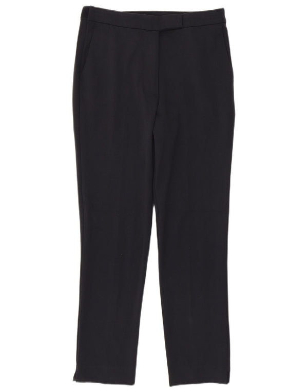 Marks & Spencer Dame Slim Casual Bukser UK 10 Small W28 L28 Navy Blue