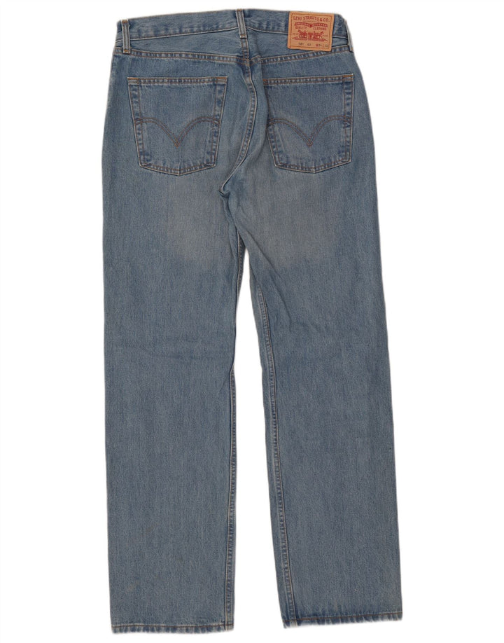 Levi's Herre 581 lige jeans W34 L32 blå bomuld