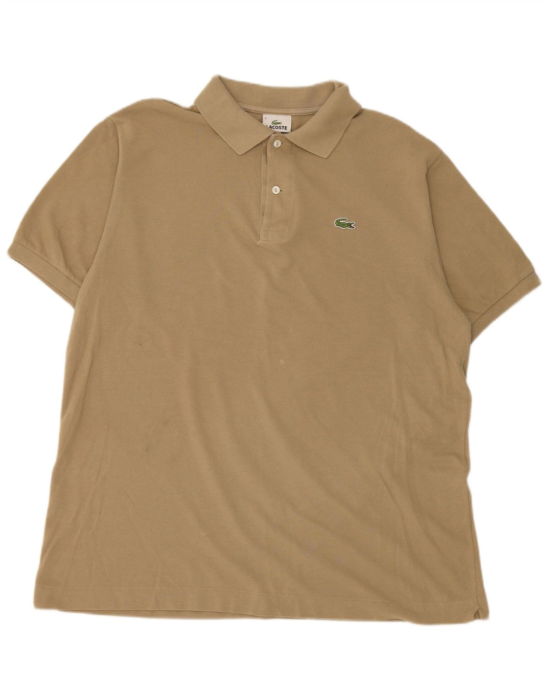Lacoste herre poloskjorte str. 6 XL Beige bomuld