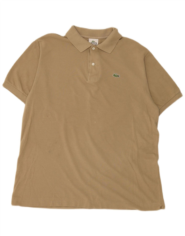 Lacoste herre poloskjorte str. 6 XL Beige bomuld