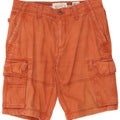 Fat Face Herre Cargo Shorts W32 Medium Orange Bomuld