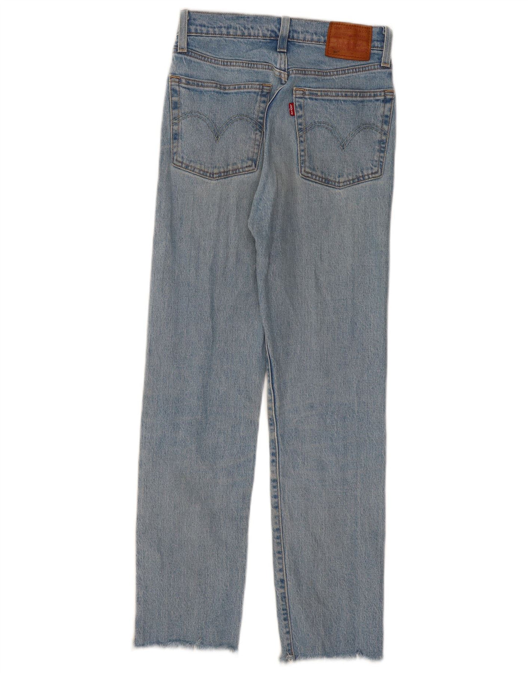 Levi's Dame 501 Straight Jeans W24 L28 Blå Bomuld