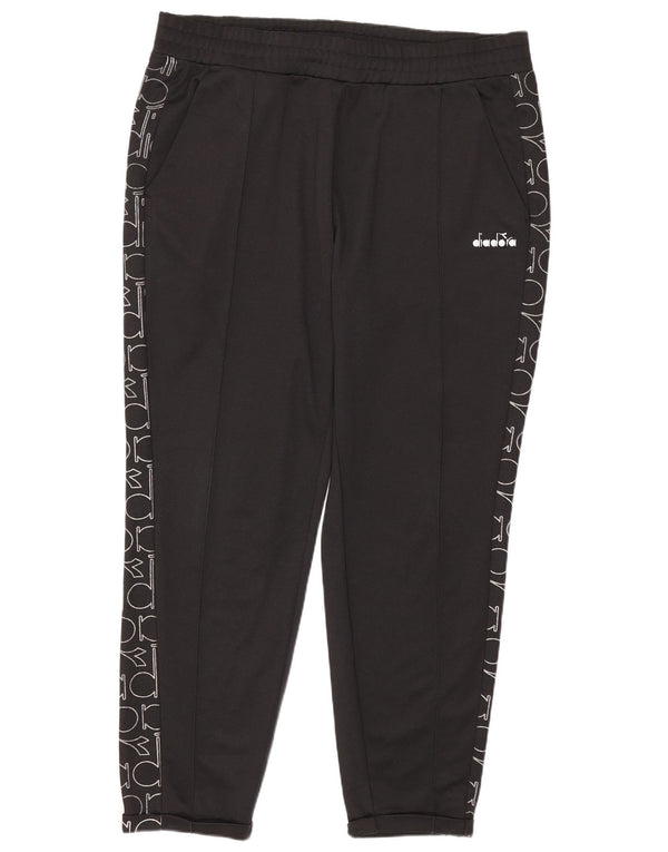 Diadora Graphic Tracksuit Bukser til kvinder Joggers UK 18 XL Sort