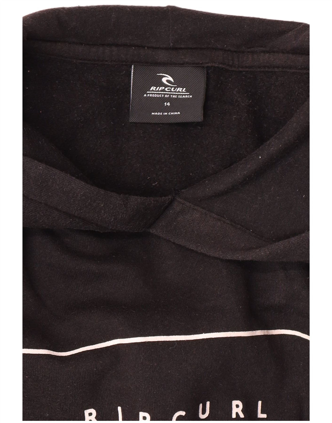 Rip Curl Grafisk hættetrøje til kvinder UK 14 Medium Sort