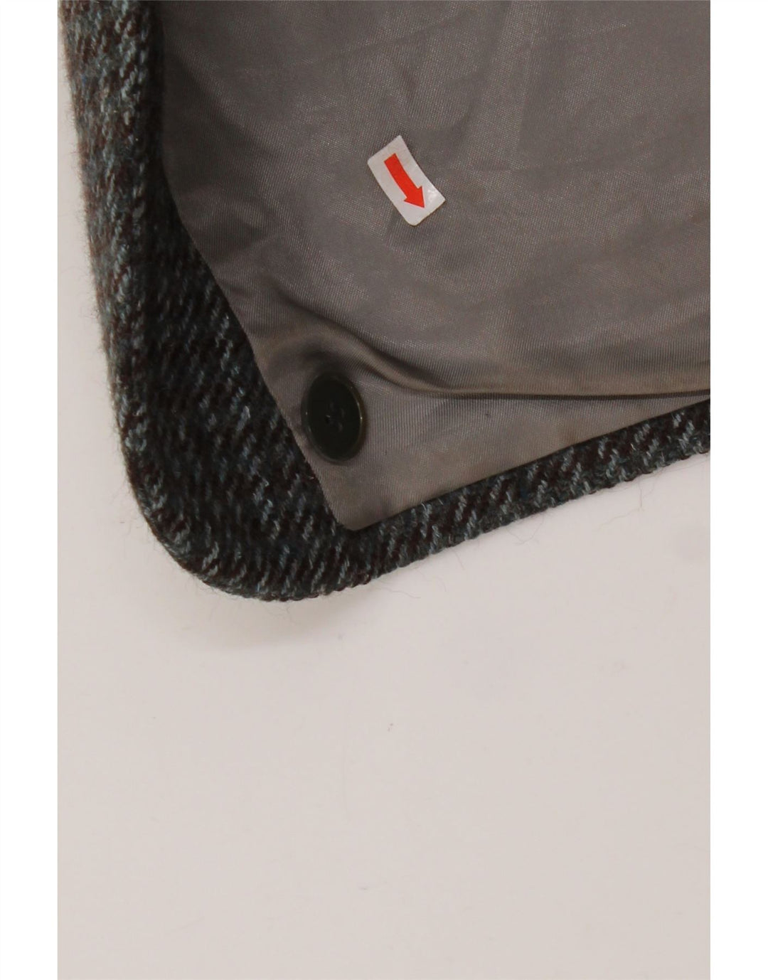 VINTAGE Herre 2-knaps blazerjakke UK 38 Medium Grey Houndstooth