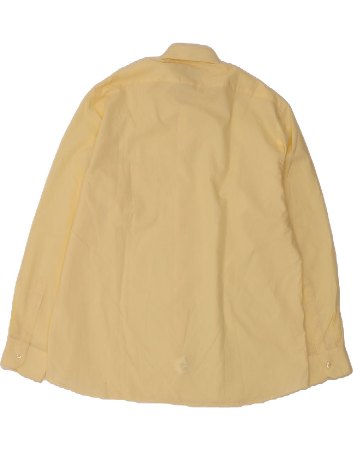 PIERRE CARDIN Mens Shirt Size 43 Large Yellow Polyester Vintage Pierre Cardin and Second-Hand Pierre Cardin from Messina Hembry 