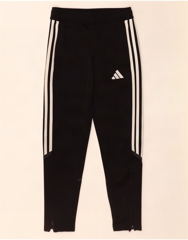 Adidas Girls Aeroready Tracksuit Bukser 9-10 År Sort Polyester