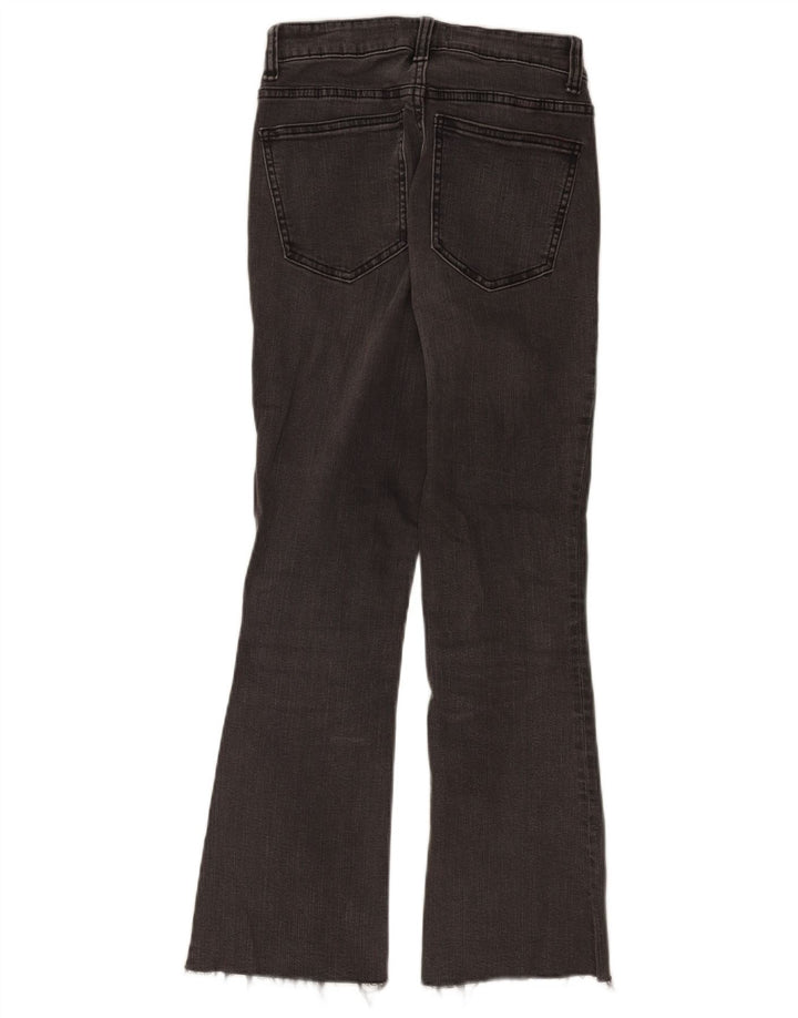 Zara Dame Flared Jeans EU 36 XS W26 L26 Grå