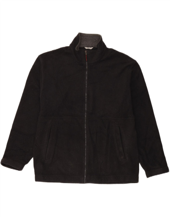 Marks & Spencer Fleecejakke til mænd UK 38 Medium Sort Polyester