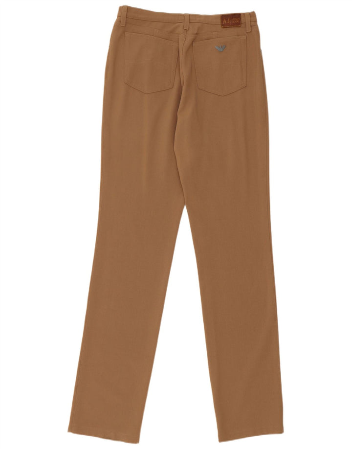Armani Dame Slim Casual Bukser W30 L34 Brun Polyester