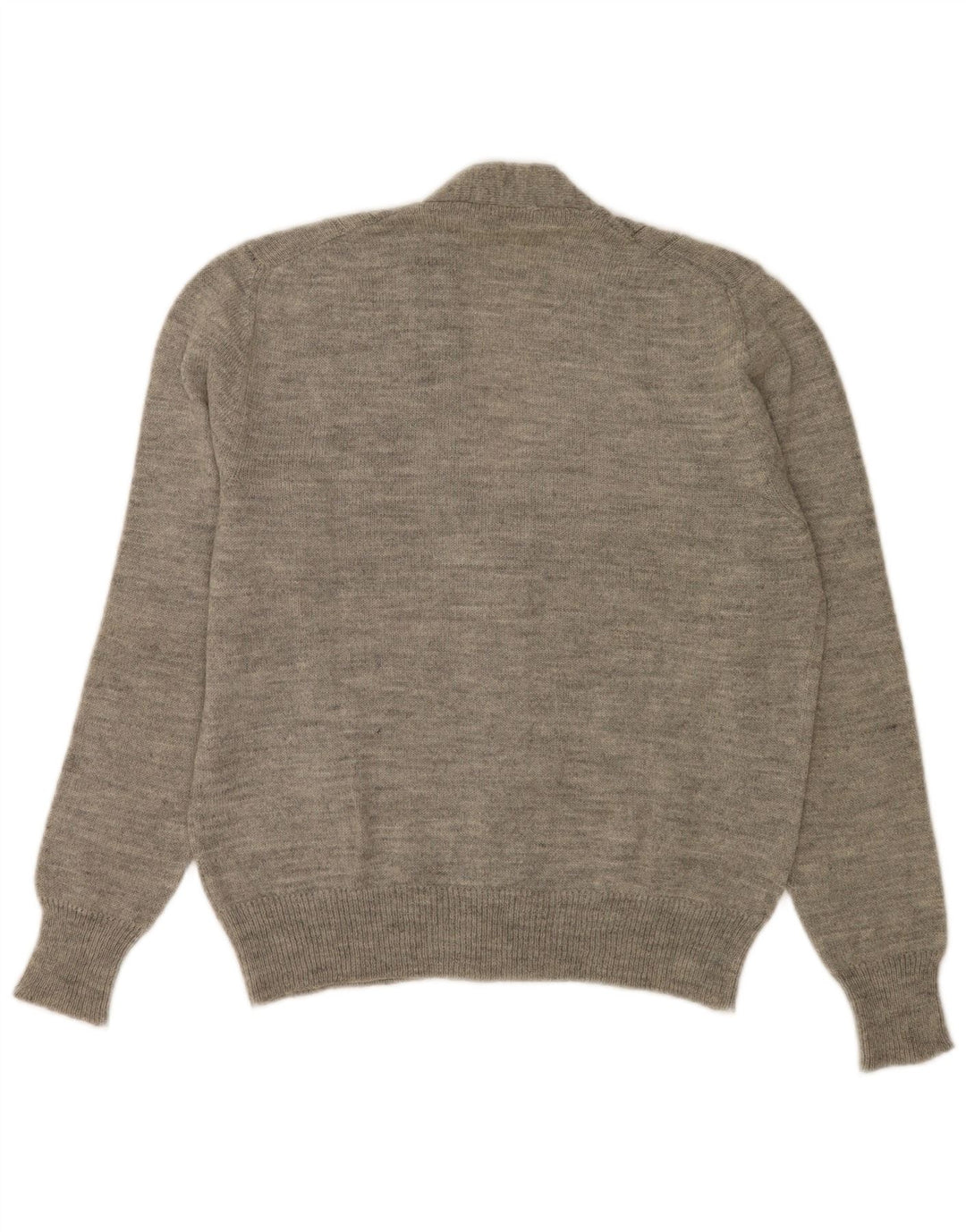 Vintage herre cardigan sweater Medium Grey Flecked