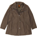 VINTAGE Womens Windbreaker Jacket UK 18 XL Grey Polyester Vintage Vintage and Second-Hand Vintage from Messina Hembry 