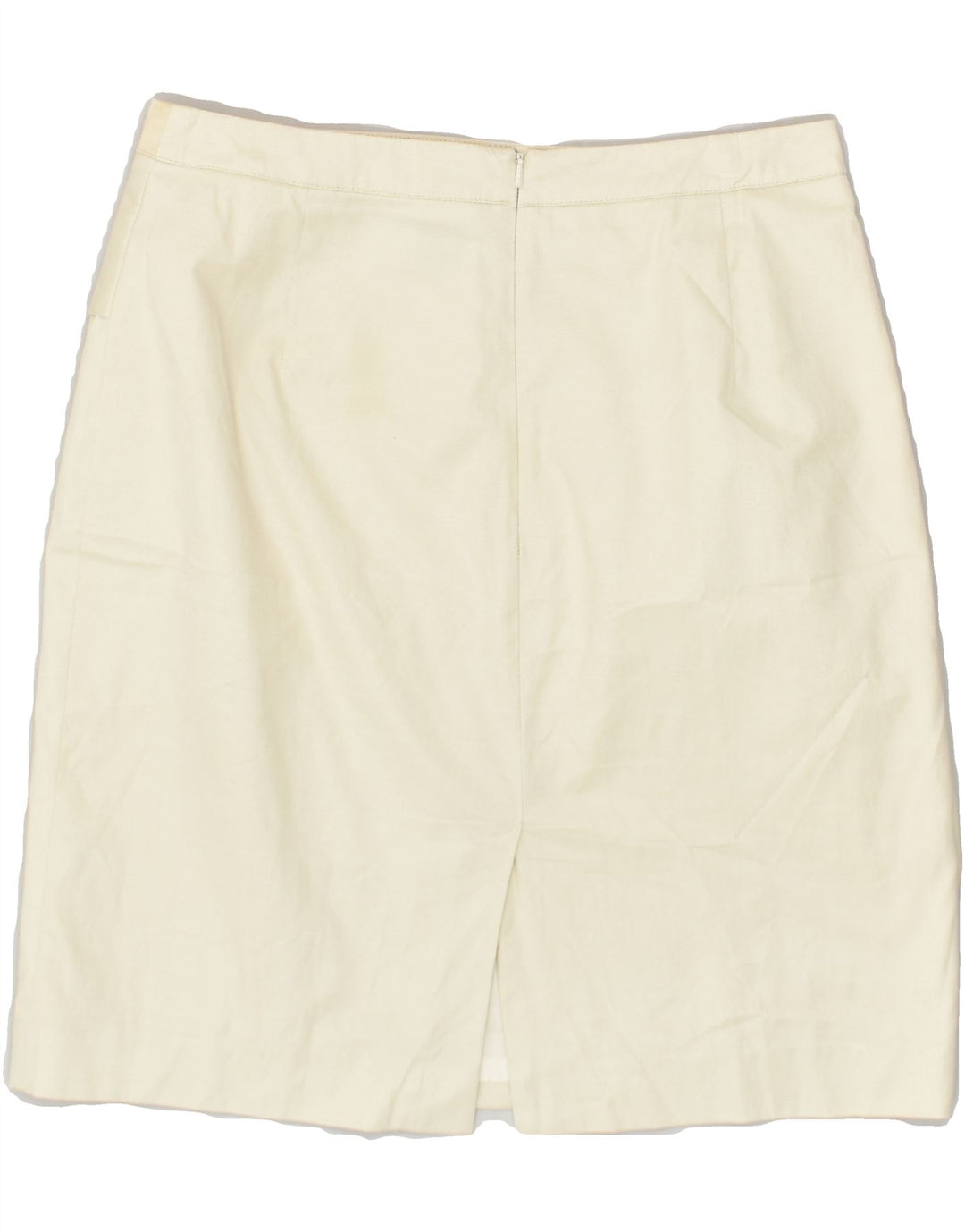 REISS Womens Peplum Skirt UK 10 Small W28  Off White Cotton | Vintage Reiss | Thrift | Second-Hand Reiss | Used Clothing | Messina Hembry 