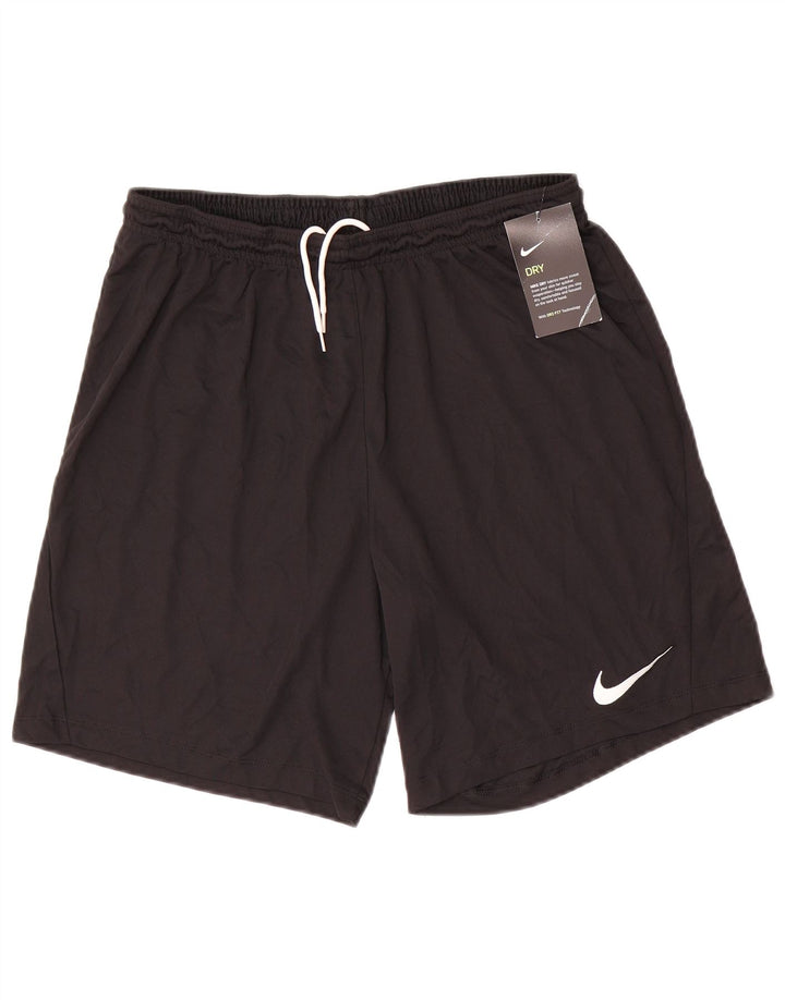 Nike Herre Dri Fit sportsshorts, store sorte polyester