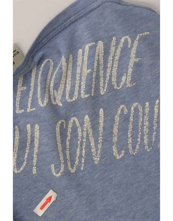 Scotch & Soda Herre grafisk T-shirt Top XL Blå