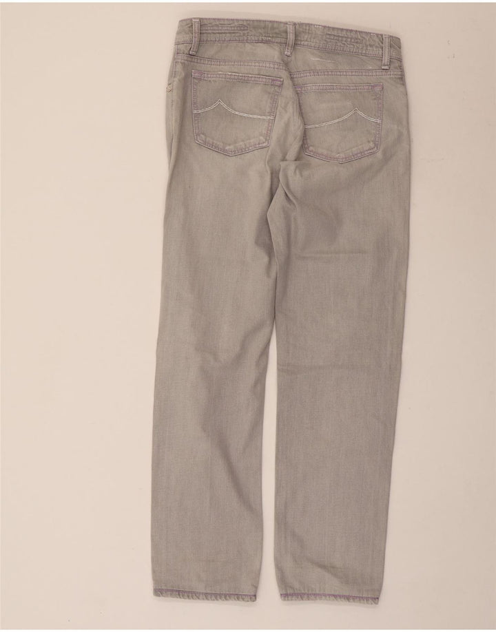 Jacob Cohen Dame Straight Jeans W34 L30 Grå Bomuld