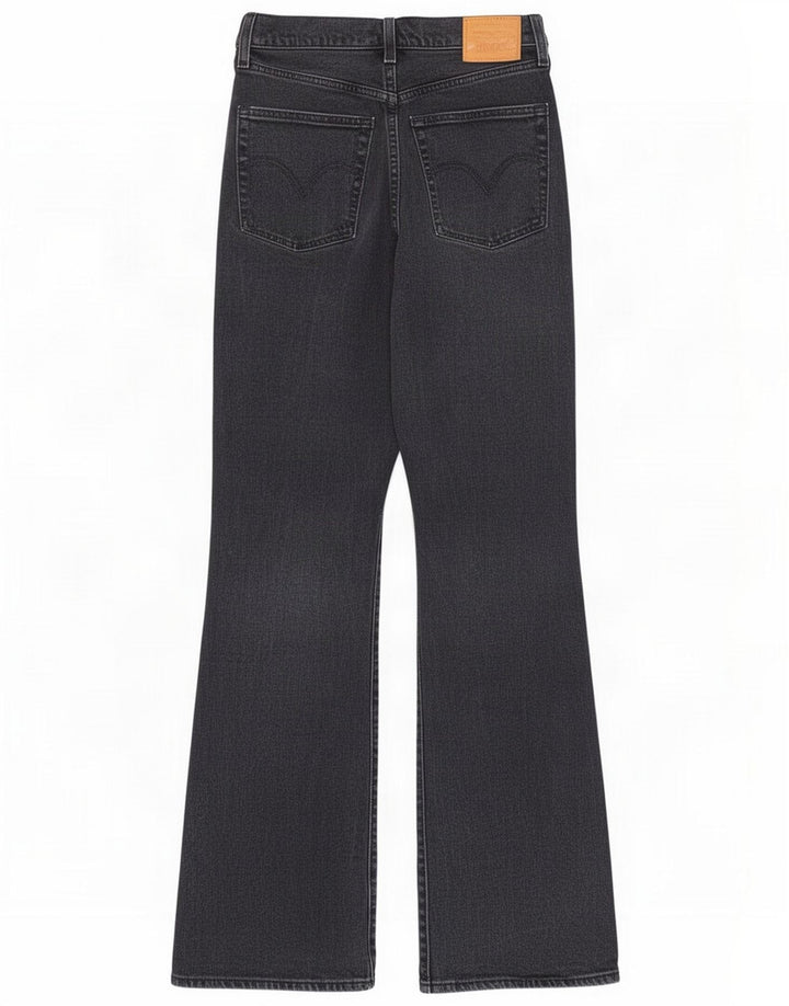 Levi's Dame Ribcage Bootcut Jeans W27 L33 Sort Bomuld