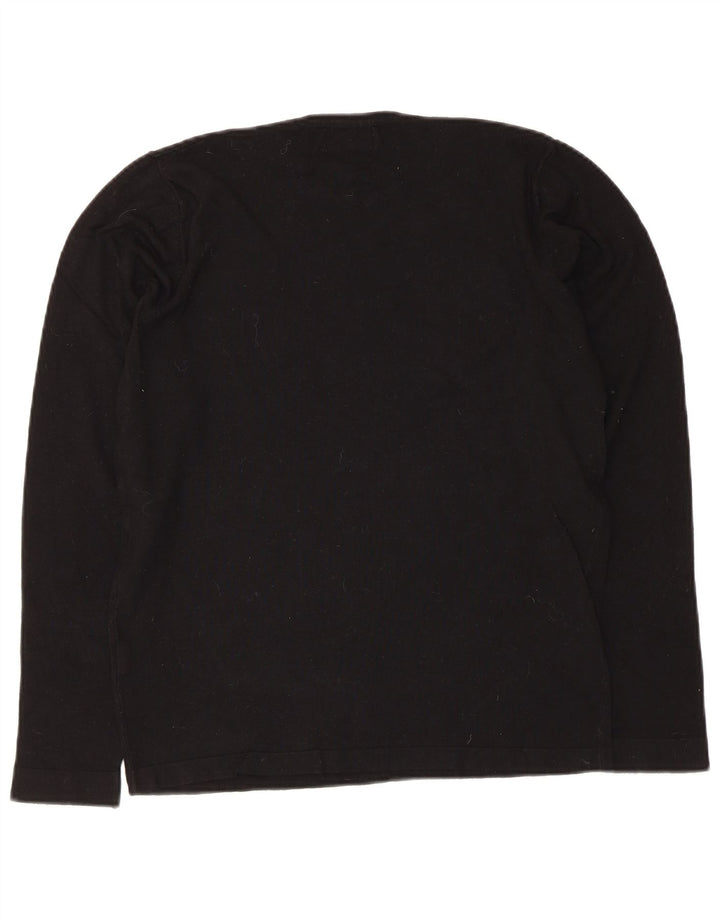 Zara Herre Top Langærmet Lille Sort Viscose