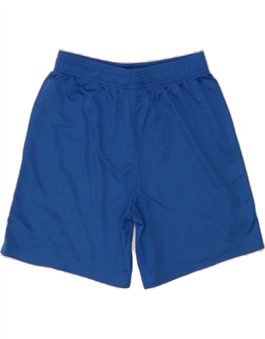 NIKE Boys Dri Fit Graphic Sport Shorts 12-13 Years Large Blue Polyester Vintage Nike and Second-Hand Nike from Messina Hembry 