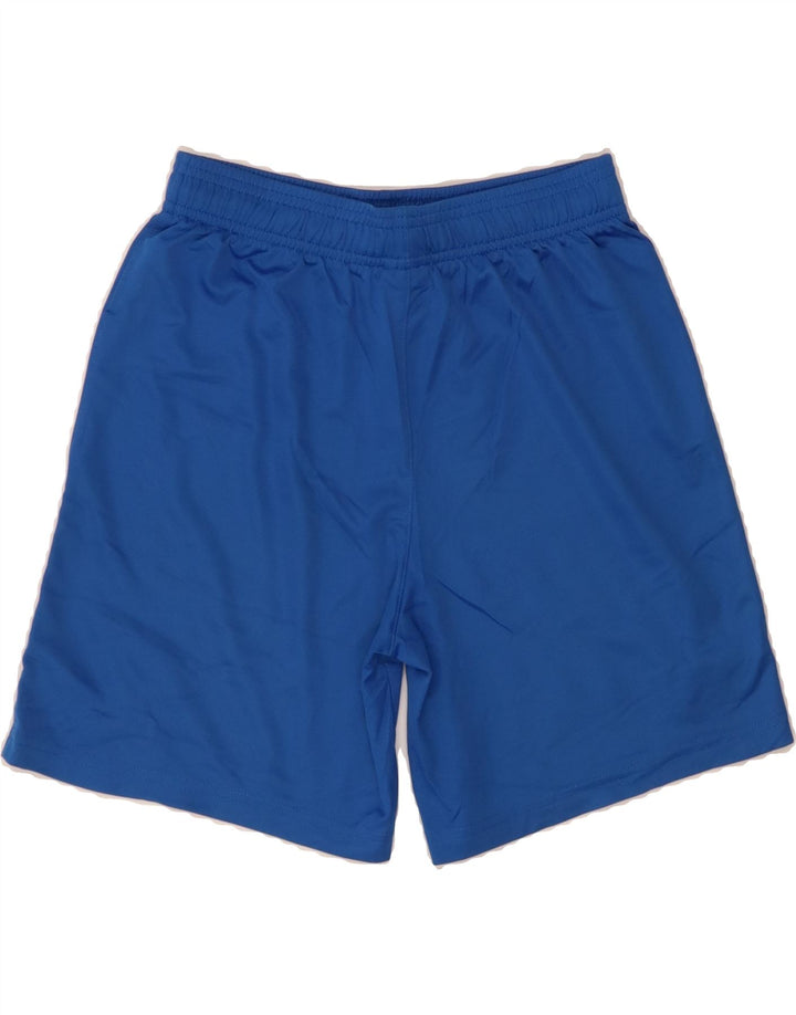 NIKE Boys Dri Fit Graphic Sport Shorts 12-13 Years Large Blue Polyester Vintage Nike and Second-Hand Nike from Messina Hembry 
