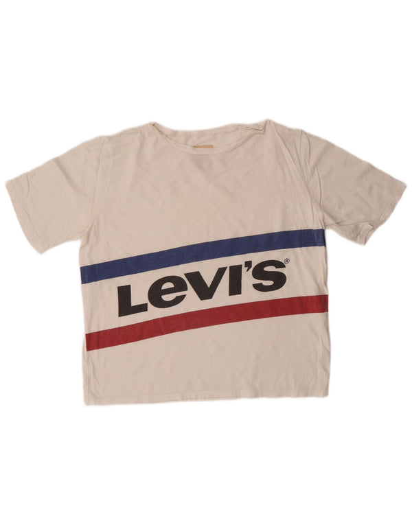 Levi's Boys Grafisk T-Shirt Top 15-16 År Hvid Bomuld