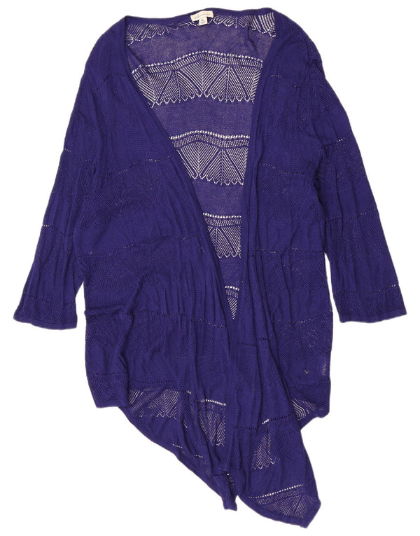 Marks & Spencer Womens Autograph See Through Cardigan Top UK 18 XL Blå