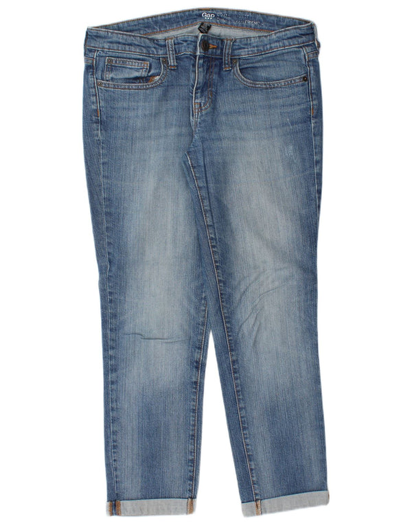 Gap Womens Boyfriend Slim Jeans UK 10 Small W32 L27 Blue Cotton