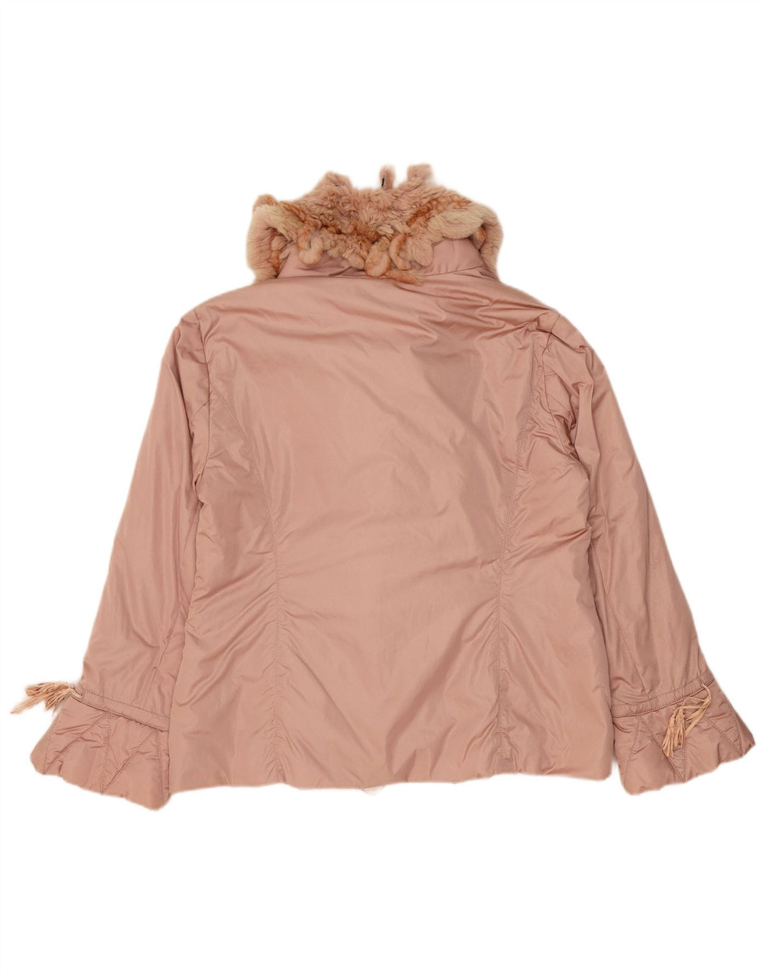 Luisa Spagnoli Womens Bomber Jacket UK 16 Large Pink Polyamide