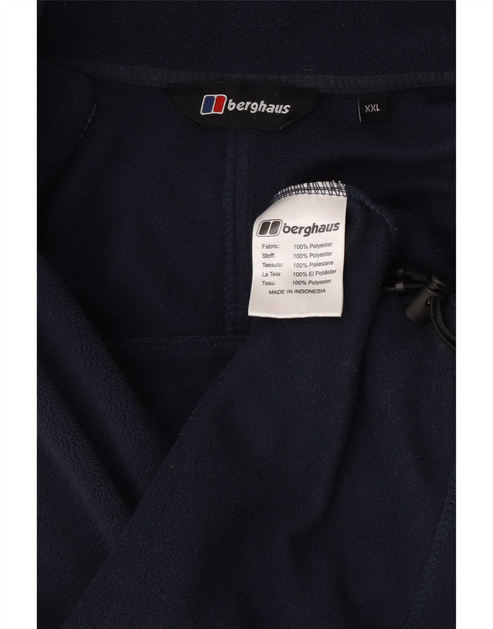 Berghaus Herre Liner Fleece Jakke UK 44 2XL Navy Blue Polyester